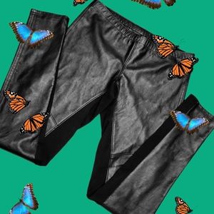 Mossimo Faux Leather Pants Black Ladies M